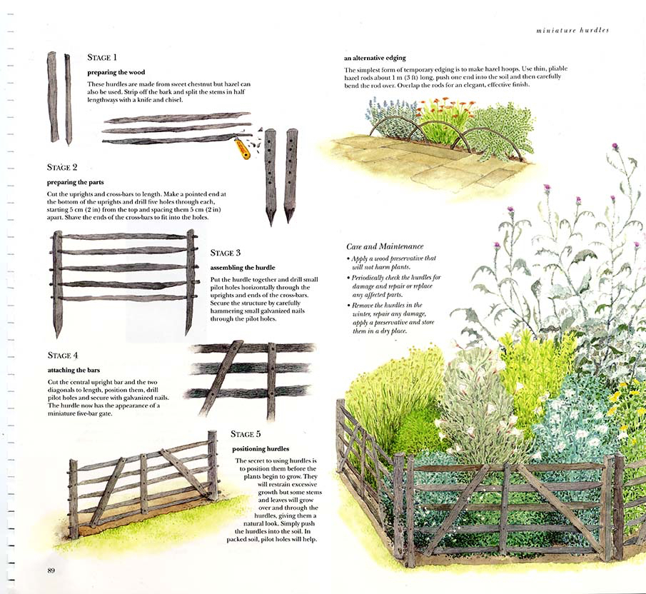 Ryland Peters and Small . Garden Borders - Hurdles